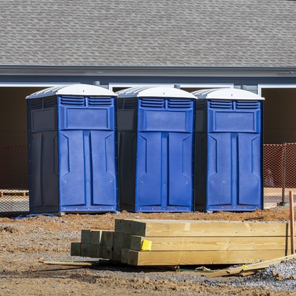 is there a specific order in which to place multiple porta potties in Newberg Michigan